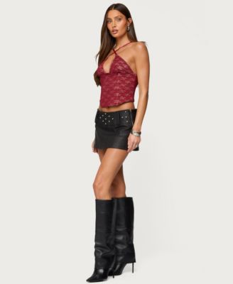 Women's Tyra Crisscross Lace Boned Top