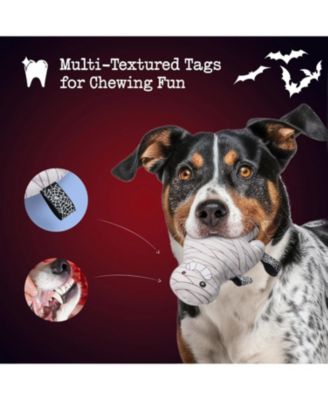 10 Pack Halloween Party Squeaky Dog Toys, Bulk Plush Toys for Spooky Season, Tag/Chew/Fetch Toys, Halloween Gifts for Small to Medium Dogs