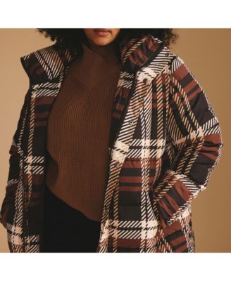 Plus Size Rainier Short Hooded Puffer