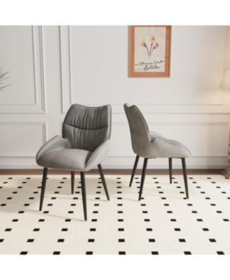 Elegant Velvet Dining Chairs (Set of 2)