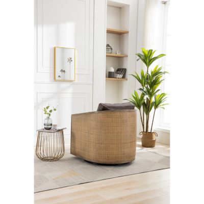 Swivel Barrel Accent Chair, 360