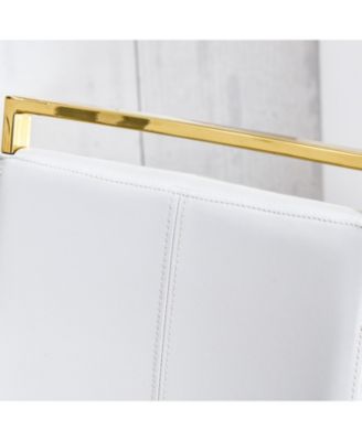 Modern Gray PU Leather Dining Chairs (Set of 2)