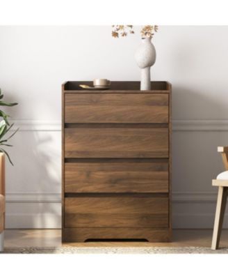  4 Drawer Waterproof Dresser - Modern Wooden Cabinet