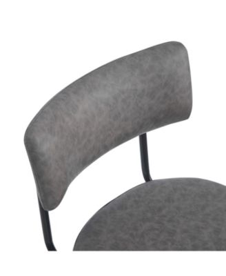Retro Swivel Counter Stools, Set of 2 in Grey