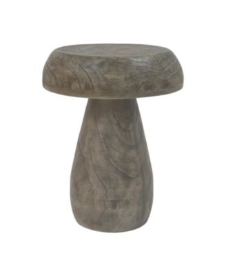 MGO Mushroom Side Table Wood-like texture