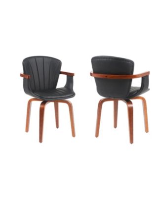 Bentwood Swivel Dining Chairs (Set of 2)