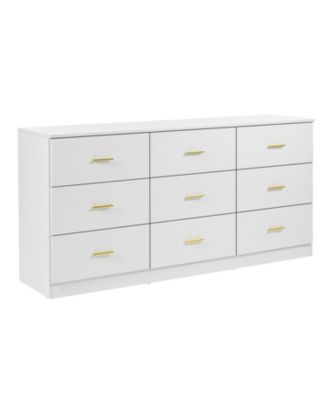  Modern White 9-Drawer Dresser - Ample Storage