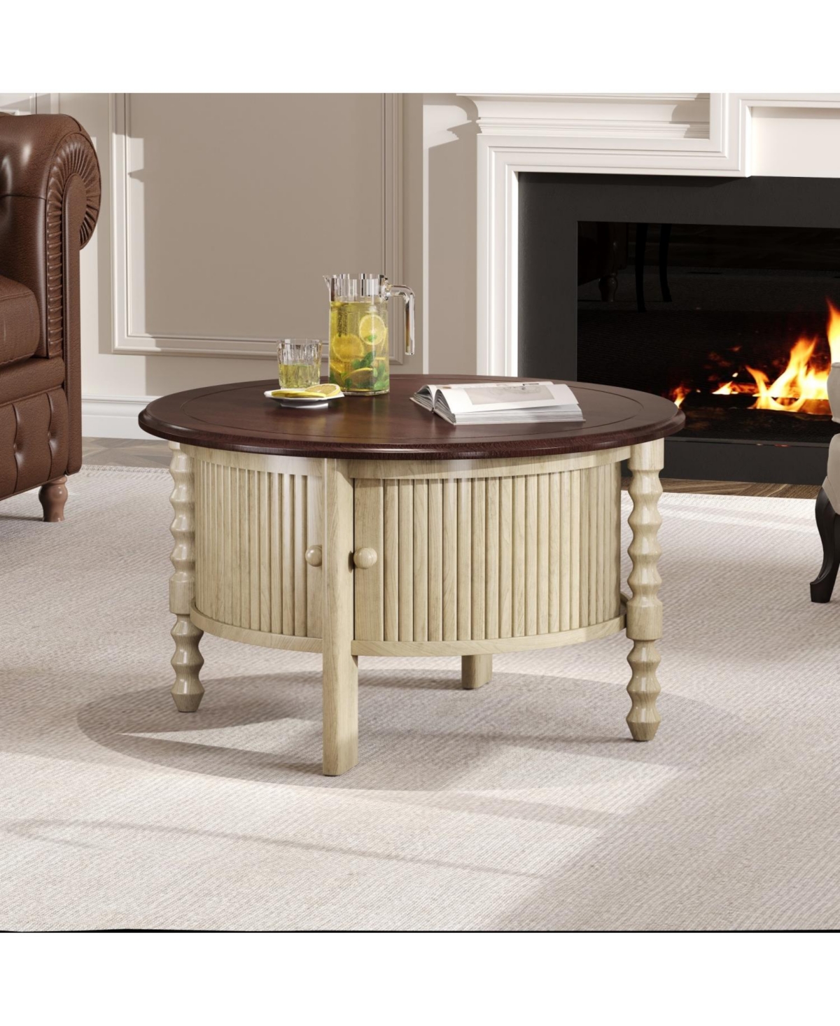 Streamdale Furniture Vintage Round Coffee Table