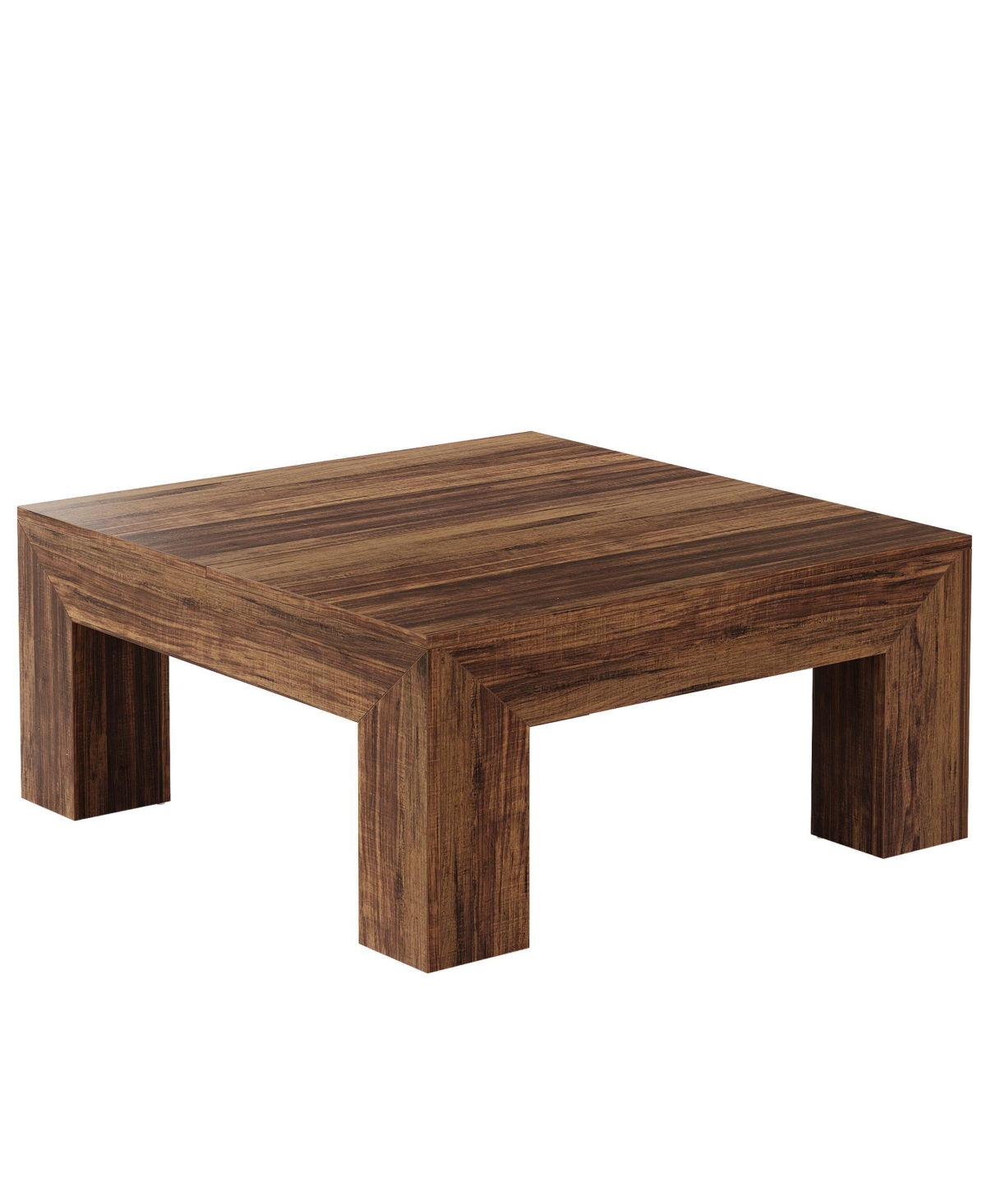 Tribesigns 39.4-Inch Square Coffee Table for Living Room, Farmhouse All Mdf Accent Center Cocktail Table