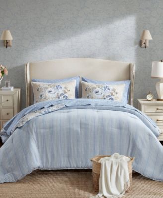 Heather Vintage Floral 5-Pc. Comforter Set, Twin XL