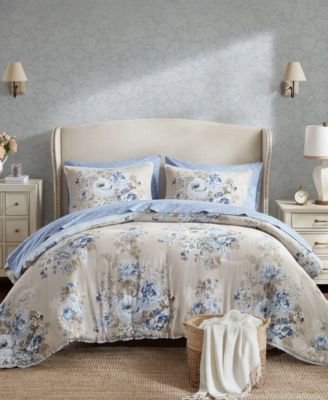 Heather Vintage Floral 7-Pc. Comforter Set, King