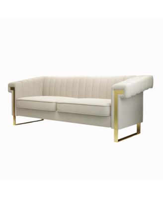 Streamdale Luxurious Velvet Sofa with Modern Accents