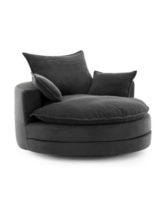 Streamdale 360 Swivel Barrel Chair with Pillows