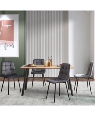 Velvet Dining Chairs (Set of 2)