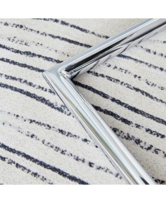 Marble-Patterned Dining Table & Gray PU Chairs (63"x31.5"x30)