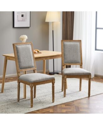 French Country Cane Back Dining Chairs Set