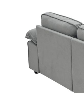 Green Velvet 79" Storage Loveseat - Modern Small Space Sofa