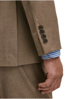 Men's Classic-Fit Houndstooth Double Breasted Suit Separates Jacket