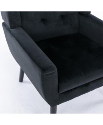 Velvet Accent Chair with Legs