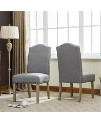 Set 2 Nailhead Parson Chair