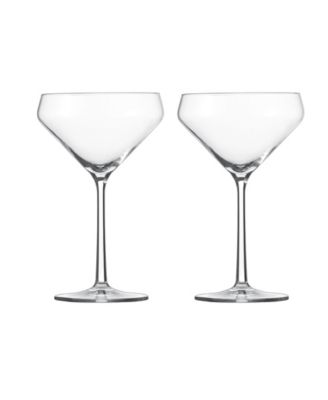 Pure Martini Crystal Glasses, Set of 2