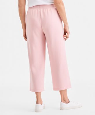 Women's Luxsoft Wide-Leg Cropped Sweatpants