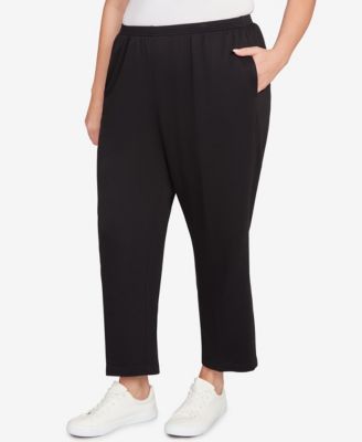Plus Size Classic French Terry Short Length Pants