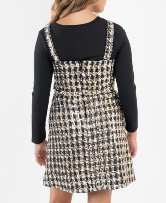 Girls' 7-16 Top and Jumper, 2-Piece Set