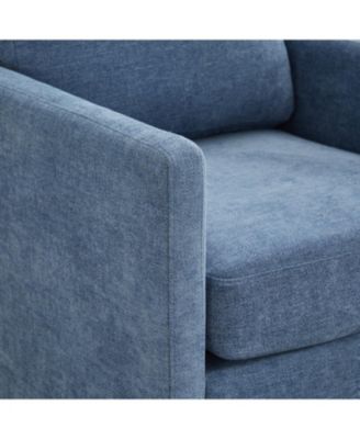 30.7" Swivel Accent Chair - Blue