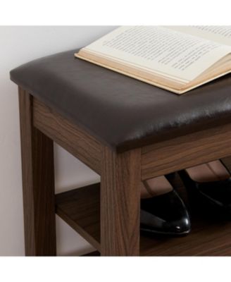 + Adjustable + Wood + Shoe Bench with Storage + Bench