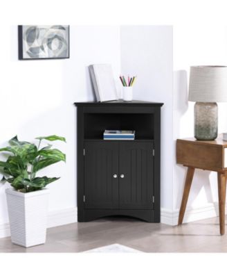 Corner Cabinet with Doors & Shelves