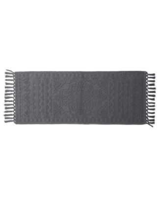 Nellore Fringe Cotton Bath Rug, 24" x 64"