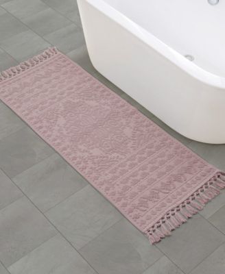 Nellore Fringe Cotton Bath Rug, 24" x 64"