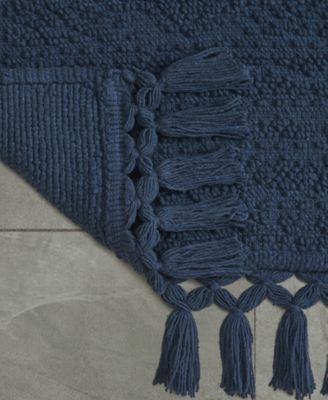 French Connection Nellore Fringe Cotton Bath Rug, 26" x 49"