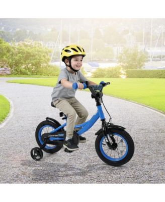 Inch Kids Bike with Training Wheels and Adjustable Seat