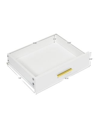 Streamdale White 8-Drawer Dresser - Bedroom Storage