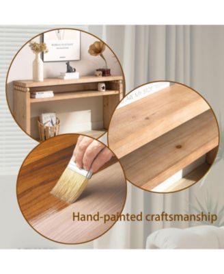 Rustic Console Table with Shelf