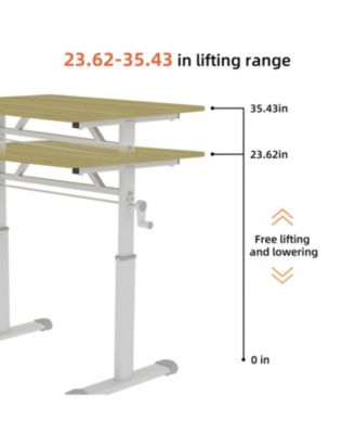 Adjustable Height Study Desk - Kids & Adults, Compact Design