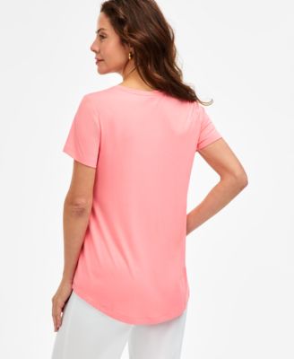Women's Scoop-Neck Short Sleeve Top