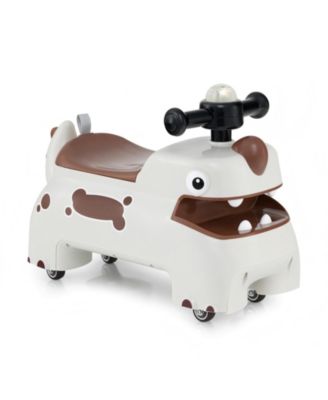 Toddler Ride On Toy Car With LED Lights Sounds And Under Seat Storage