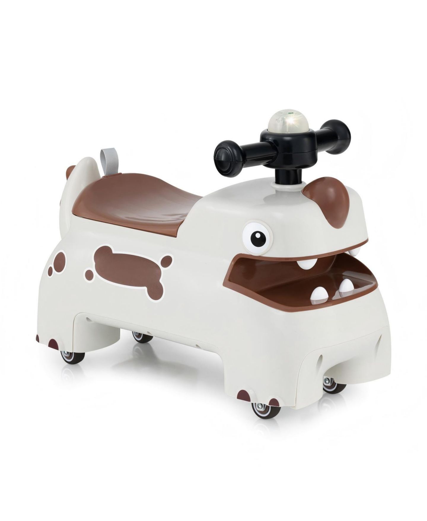 Детская игрушка HONGGE Ride-On Toy Car with LED Headlights, Sounds and Under-Seat Storage, Ages 18 Months+, цвет: Белый — фото 1