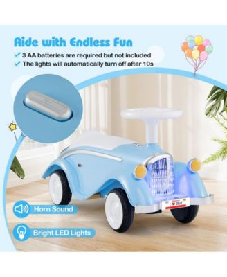 Toddler Ride On Sliding Car with Horn and LED Headlight