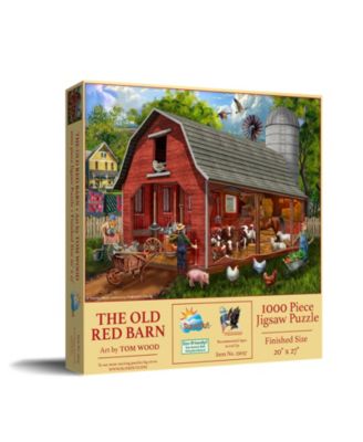 The Old Red Barn 1000 piece Jigsaw Puzzle for Adults