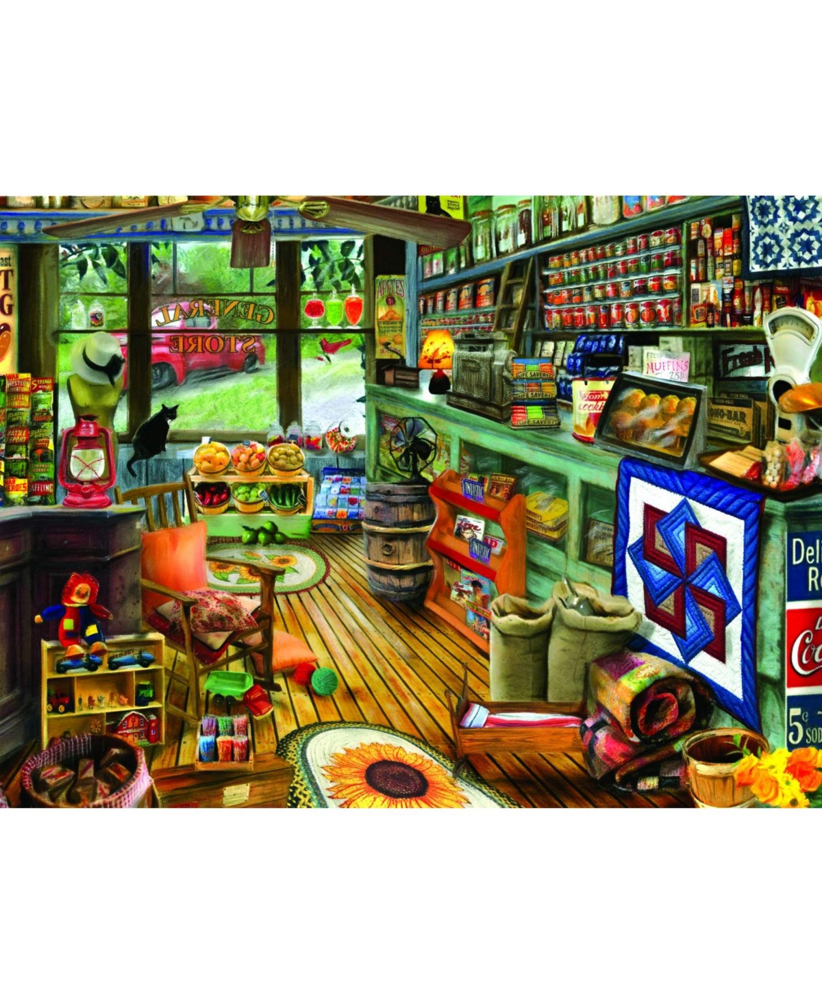 SunsOut Shopping Day 1000 piece Jigsaw Puzzle for Adults