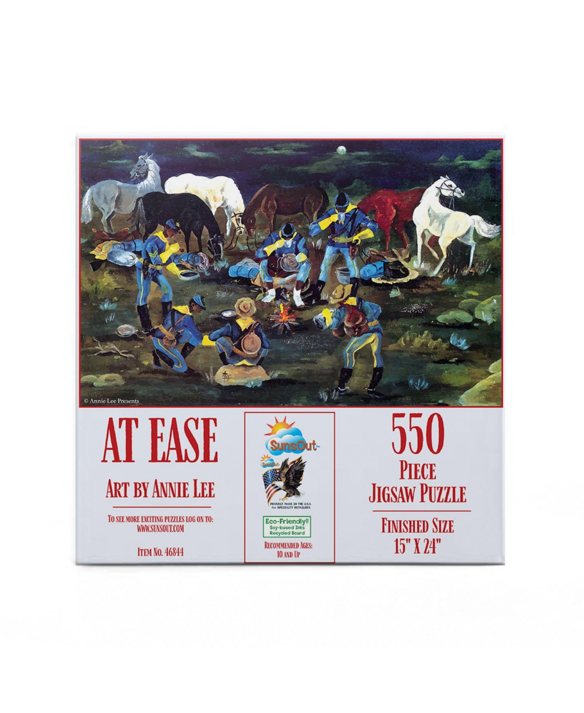 SunsOut At Ease Buffalo Soldiers 550 piece Jigsaw Puzzle for Adults