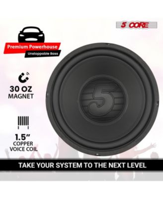 8 Inch Woofer 200W Car Subwoofer 4Ohm Replacement Deep Sub w Poly Cone - WF 8 120 PP 4OHM