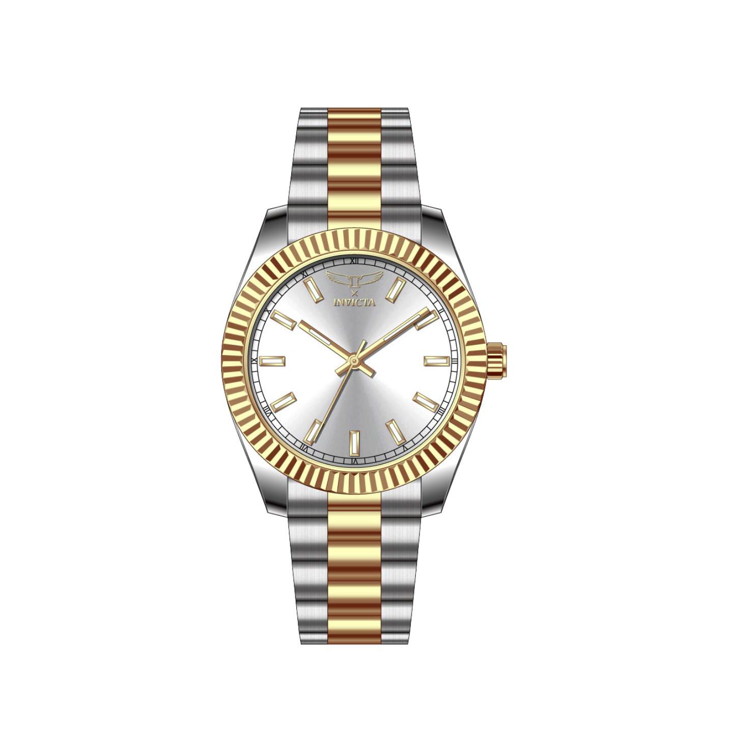 Мужские часы Invicta 69010 Specialty Quartz PC21S Copper Dial, цвет: Золотой / Стальной — фото 3