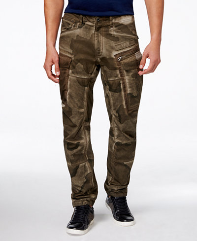 GStar Men's Rovic Slim-Fit Camo Cargo Pants - Pants - Men - Macy's