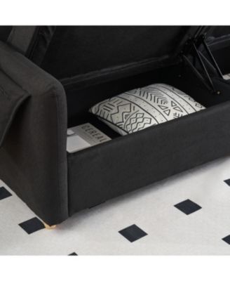 Teddy Cotton Linen Sofa - Black