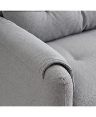 Streamdale Teddy Cotton Linen Sofa - Light Grey